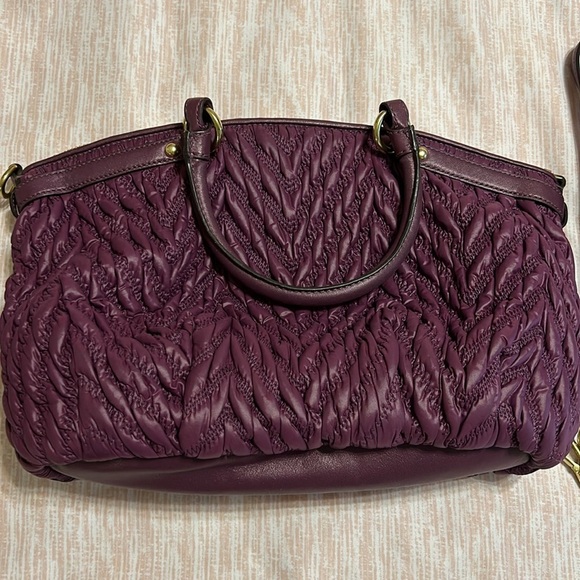 Coach 70th Anniversary Edition Purple Pleated set Madison Sophia. RARE - Picture 15 of 16
